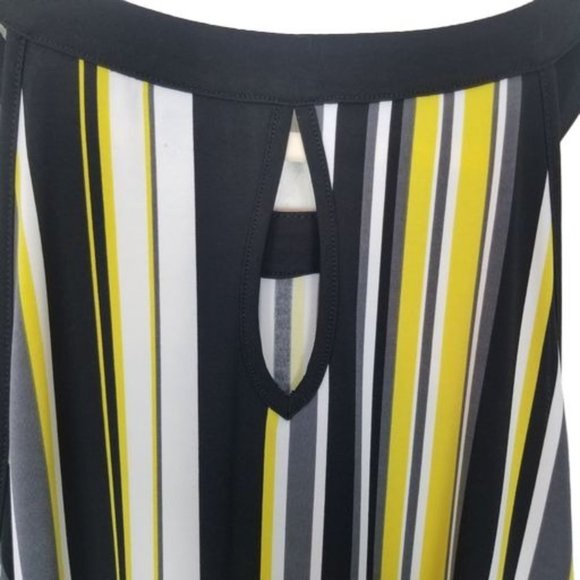 Torrid Womens 2X Yellow & Black Striped Studio Kni - Picture 9 of 10